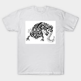 axolotl ajolote ecopop in mexican dive stream arts T-Shirt